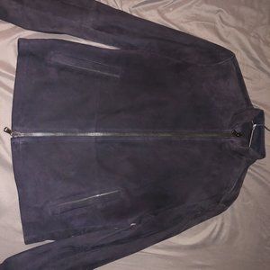 Men's Blue Genuine Suede Racer sz M